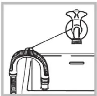 HOTPOINT CAWD 129 (EU) - Connecting the drain hose - 2