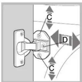 HOTPOINT CAWD 129 (EU) - Regolazione in altezza della macchina. - 2