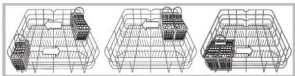 HOTPOINT LFFA+ 8314 B EU - Inlaadvoorbeelden bestekkorf - 1