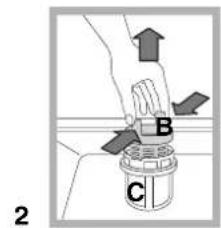 HOTPOINT LFFA+ 8314 B EU - Cleaning the filters - 2