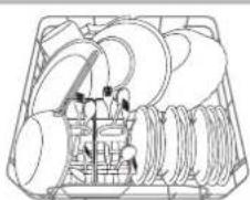 HOTPOINT LFFA+ 8314 B EU - Esempi di caricamento cesto superiore/inferiore - 2