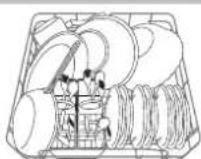 HOTPOINT LFFA+ 8314 B EU - Exemplos de corregamento do cesto superior/ Inferior. - 2
