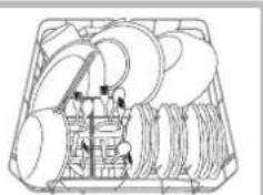 HOTPOINT LFFA+ 8314 B EU - Beschickungsbeispiele für den Oberkorb/Unterkorb - 2