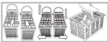 HOTPOINT LFFA+ 8314 B EU - Cesto dos talheres - 1