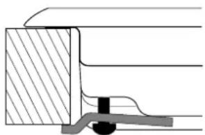 HOTPOINT PZ 750 GH K HA - Schema di fissaggio dei ganci - 3
