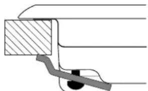 HOTPOINT PZ 750 GH K HA - Schema di fissaggio dei ganci - 1
