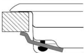 HOTPOINT PZ 750 GH K HA - Hook fastening diagram - 1