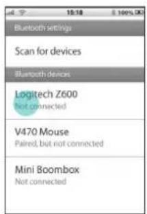 LOGITECH Z600 - Vnovično povezovanje naprave Bluetooth - 1
