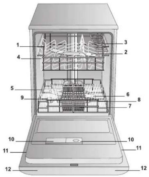 HOTPOINT PFK 724X - Aanzichttekening - 1