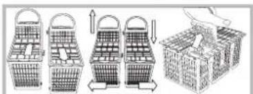 HOTPOINT PFK 724X - Cesto dos talheres - 1