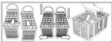 HOTPOINT PFK 724X - Panier a couverts - 1