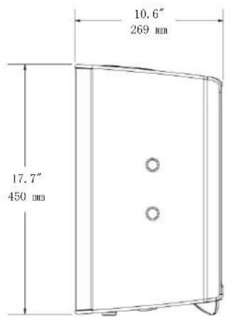 10.6" 269 mm 17.7" 450 mm