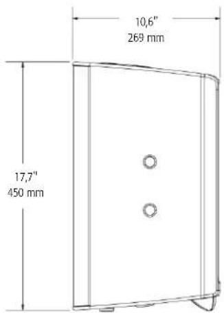 10,6" 269 mm 17,7" 450 mm