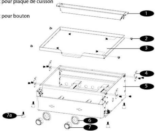 Brixton BQ6385F - DESCRIPTION DES DIFFÉRENTES PIÈCES - 1