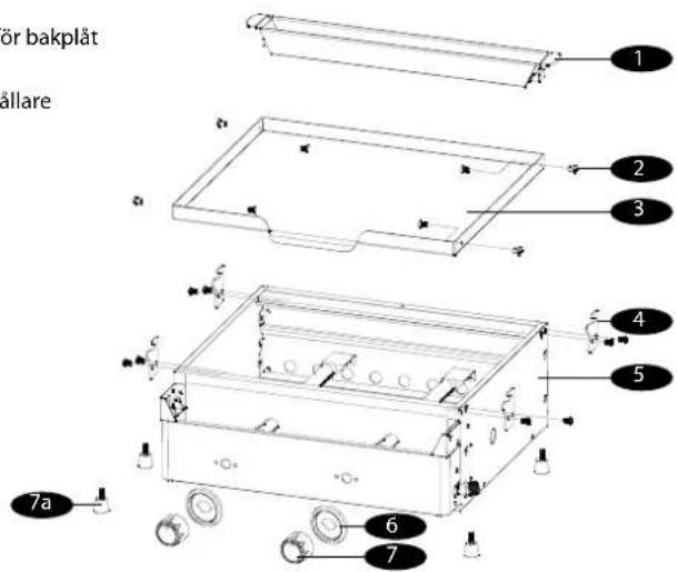 Brixton BQ6385F - BESKRIVNING AV DELAR - 1
