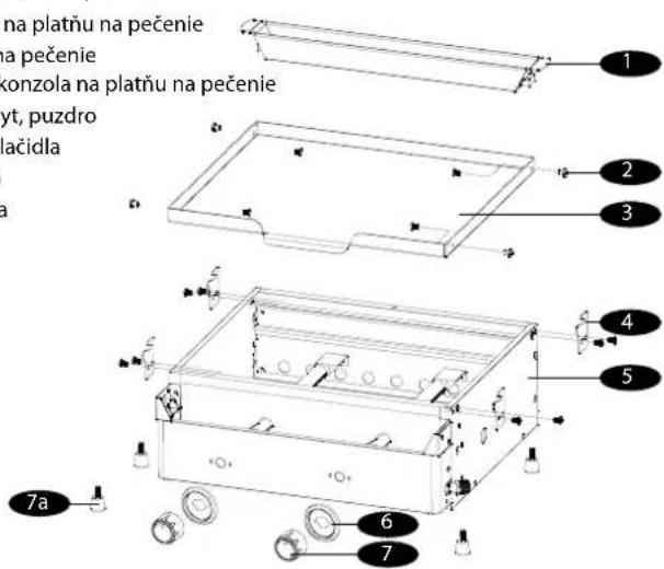 Brixton BQ6385F - POPIS ČASTÍ A DIELOV - 1