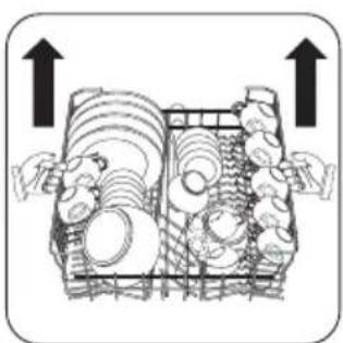 INDESIT ZDT 431 - Réglage de la hauteur du panier supérieur - 1