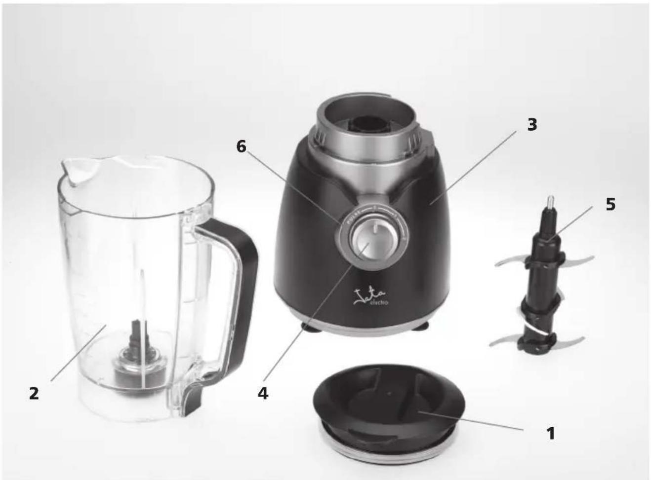 JATA BT800 - STANDMIXER „6 VERTIKAL STEHENDE MESSER“ - 1