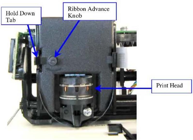 Pyramid Time Systems 3500 - CHANGING THE PRINT RIBBON - 1
