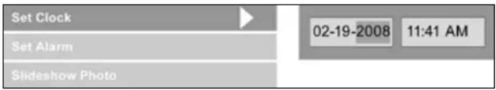 LITE-ON df770 - Configuration du calendrier et de l'horloge: - 1