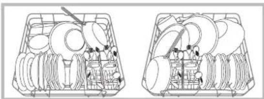 HOTPOINT LFT 114 - Esempi di caricamento cesto inferiore - 1