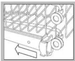 HOTPOINT LFT 114 - Régler la hauteur du panier supérieur - 2