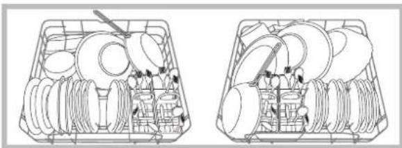 HOTPOINT LFT 114 - Voorbeelden van het inladen van het onderrek - 1