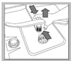 HOTPOINT LFT 114 - Nettoyer les bras de lavage - 2