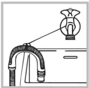 HOTPOINT ECOT7F 129 (EU) - Raccordement du tuyau de vidange - 2