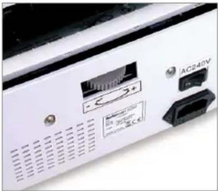 Safescan 2210 - Adjusting the hopper position - 1