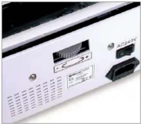 Safescan 2210 - Réglage de la position du bac de remplissage - 1