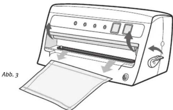 FOODSAVER V3040 - Herstellung eines Beutels aus der FoodSaver® Versiegelungsrolle - 3