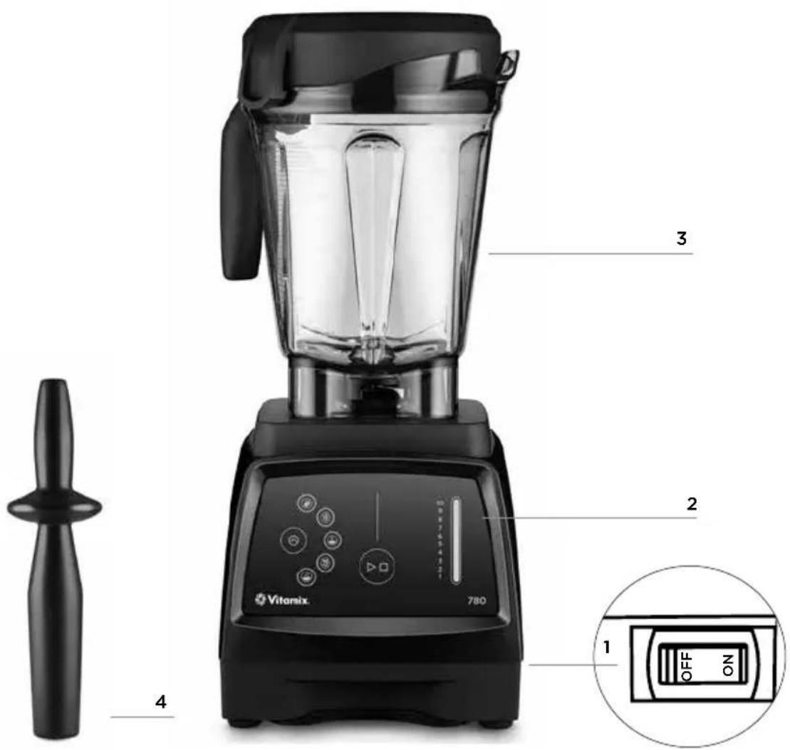 Vitamix 780 - PIÈCES ET CARACTÉRISTIQUES - 1