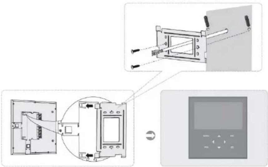 HQ SECPH360 - Montage der Inneneinheit (Monitor): - 1