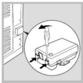 HOTPOINT FH 51 (BK)HA S - Montaje del cable de alimentacion electrica - 1