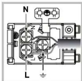 HOTPOINT FH 51 (BK)HA S - Fitting the power supply cable - 2