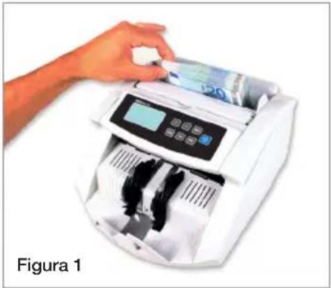 Safescan 2250 - Metodo corretto di inserimento di una pila di banconote - 1