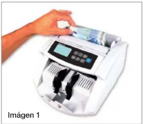 Safescan 2250 - Forma correcta de insertar un fajo de billetes - 1