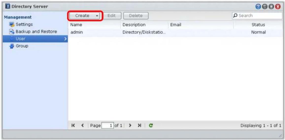 SEAGATE RS2416+ - Click Create. - 1