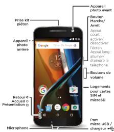 LENOVO Moto G G4 - Insertion de la carte mémoire et mise - 1