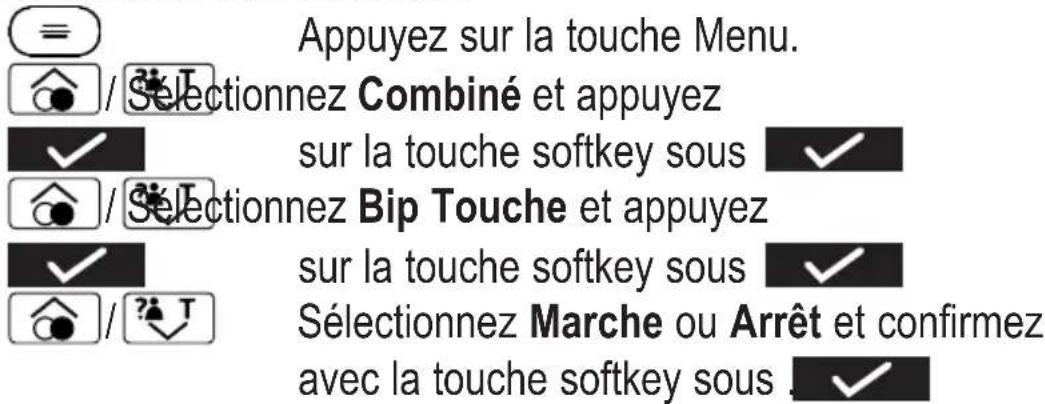 Amplicomms BIGTEL 202 - Régler la tonalité des touches - 1