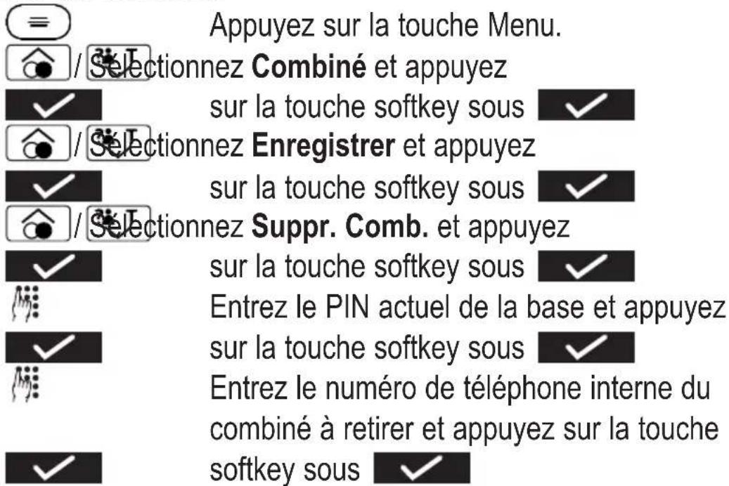 Amplicomms BIGTEL 202 - Supprimer un combiné - 1