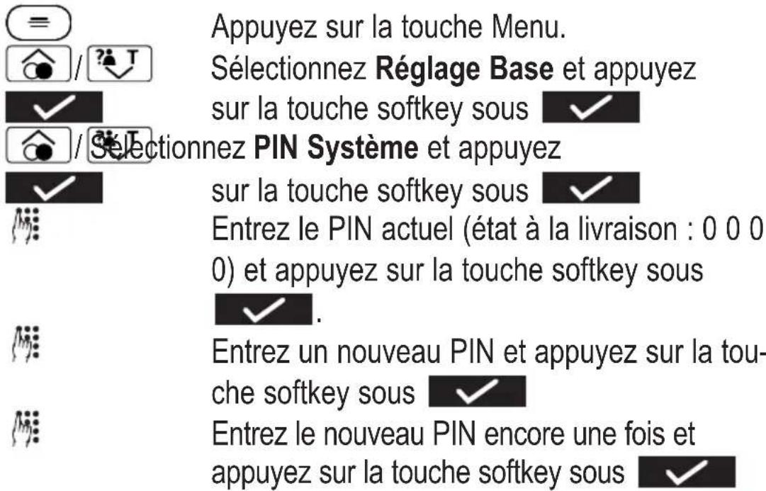 Amplicomms BIGTEL 202 - Modifier le PIN - 1