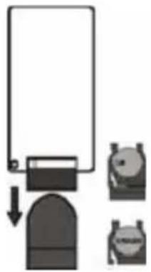THOMSON DS401 - Utilisation de la télécommande – La pile - 1