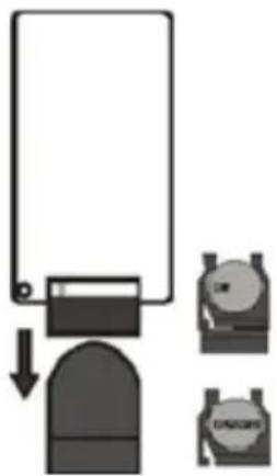 THOMSON DS401 - Uso del telecomando a batteria - 1