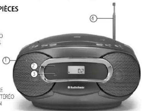 AudioSonic CD1582 - IDENTIFICATION DES PIÈCES - 1