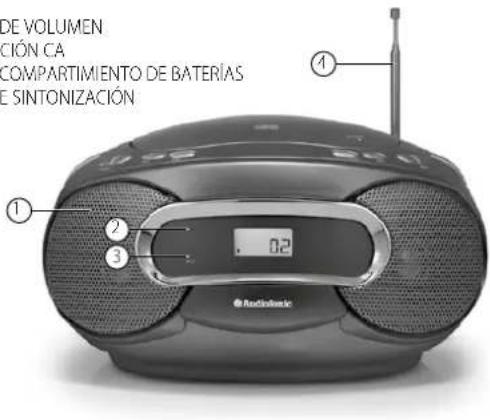 AudioSonic CD1581 - IDENTIFICACION DE PIEZAS - 1