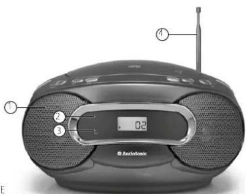 AudioSonic CD1581 - IDENTIFICAZIONDE DELLE PARTI - 1