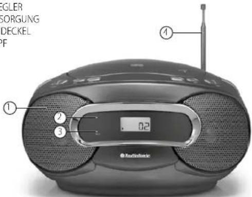 AudioSonic CD1581 - IDENTIFIZIERUNG VON TEILEN - 1