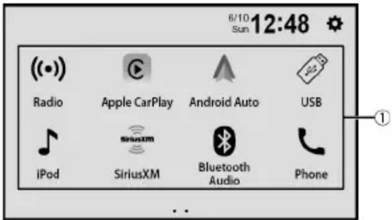 PIONEER DMH1770NEX - Écran de menu supérieur - 1